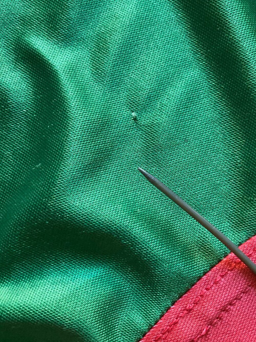 Jaded London Green Italia Crop Top Jersey with Red Trim - Picture 12 of 13
